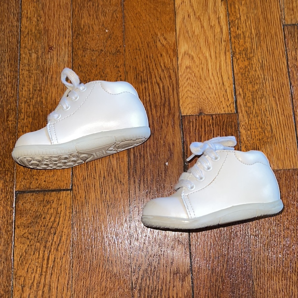 Stride Rite Elliot White Infant Walking Shoe Size 3.5 - Picture 3 of 7